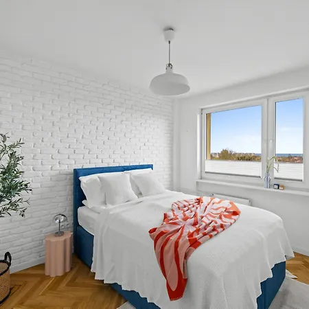 公寓 Seaview Apartament Z Balkonem I Widokiem Na Morze - Praia *